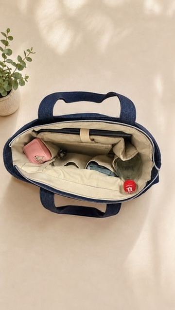 Sac en Jean — détail intérieur